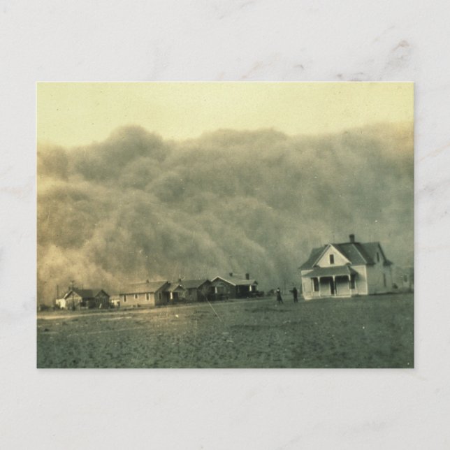 Texas Dust Storm Postcard (Front)