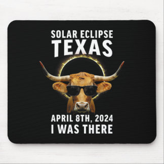 Texas Eclipse S April 8 2024 I Was There Cattle Bu Mouse Pad