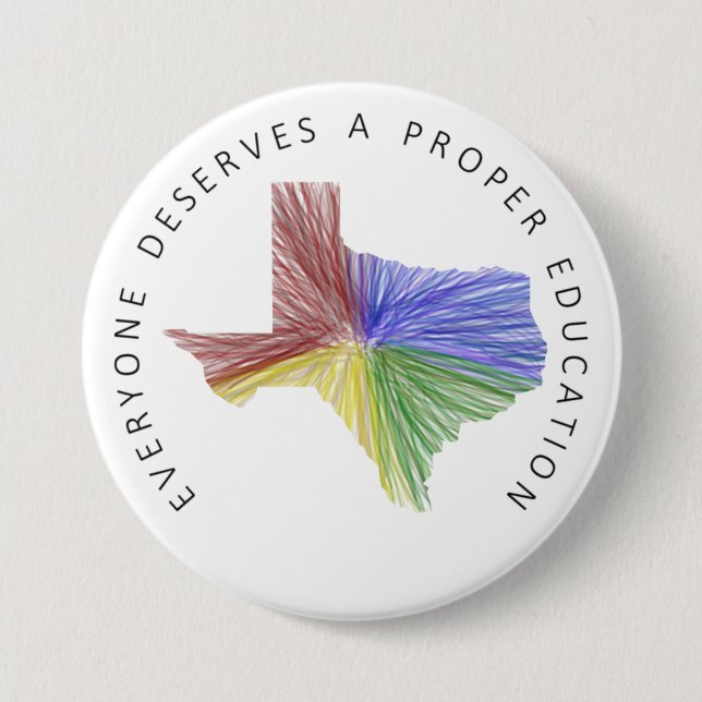 Texas Education Button (Front)