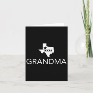 Texas Family State Of Tx Proud Grandma Texas Vacat Card