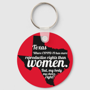Texas Feminist Virus Custom Key Ring