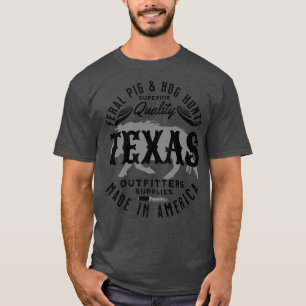 Texas Feral Pigs And Hog Hunter Wild Hogs And Pig  T-Shirt