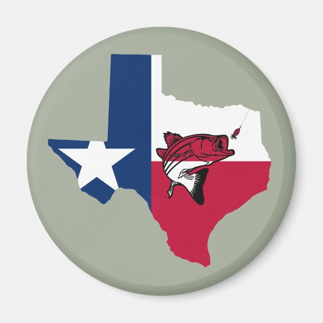 Texas Fishing Magnet (Front)