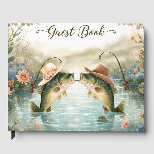 Texas Fishing Wedding  Guest Book