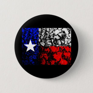 Texas Flag 6 Cm Round Badge