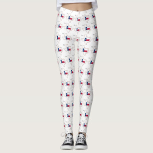 Texas Flag and Map Leggings