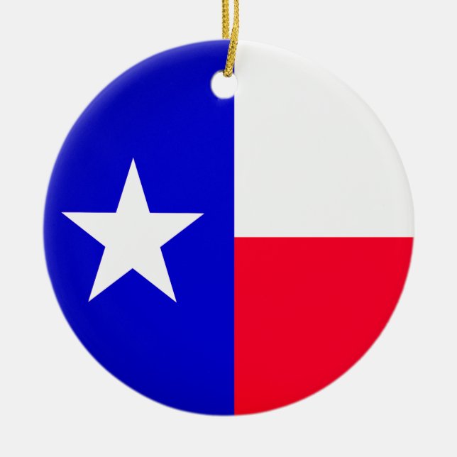 Texas Flag and State Seal Ornament (Front)