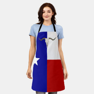 Texas flag apron