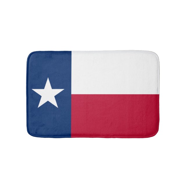 Texas flag bath mat | Texan bathroom rug (Front)