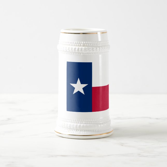 Texas flag beer stein (Center)
