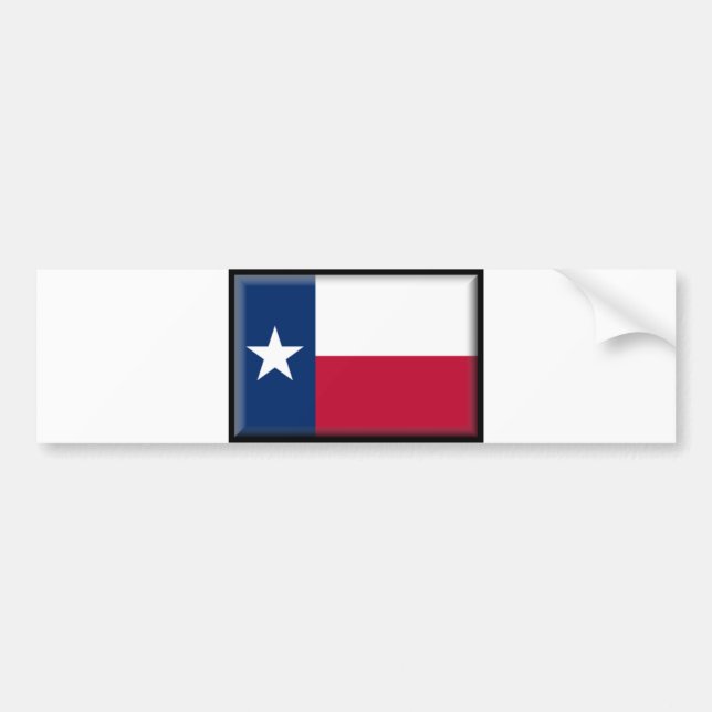 Texas Flag Bumper Sticker (Front)
