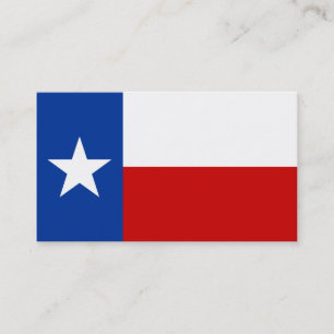 texas flag business card