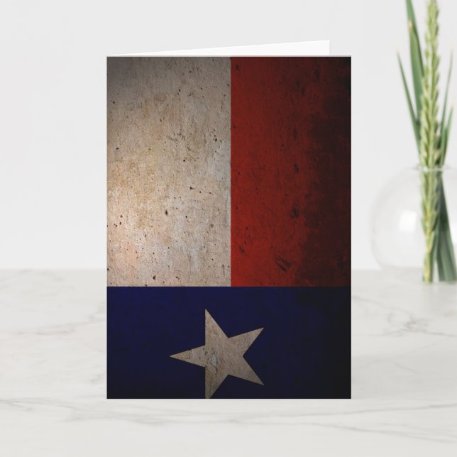 Texas flag card (Front)