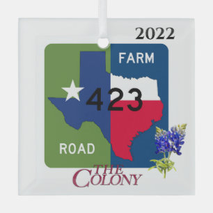 Texas flag colours, FM 423 - The Colony, Ornament