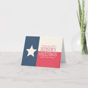 Texas Flag Country Season's Greetings Card