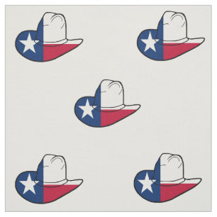 Texas Flag Cowboy Hat Fabric ANY COLOR BACk 9"