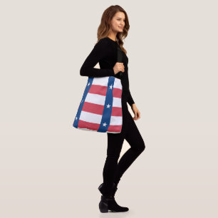 Texas Flag Cross Body Tote