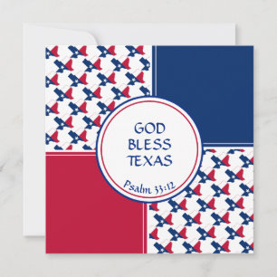 TEXAS FLAG Custom Birthday Greeting Holiday Card
