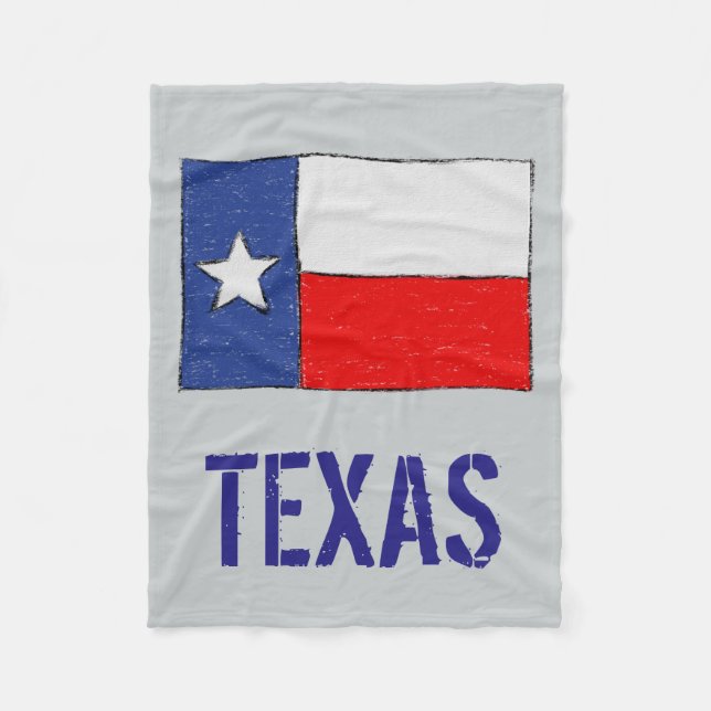 Texas Flag Fleece Blanket (Front)