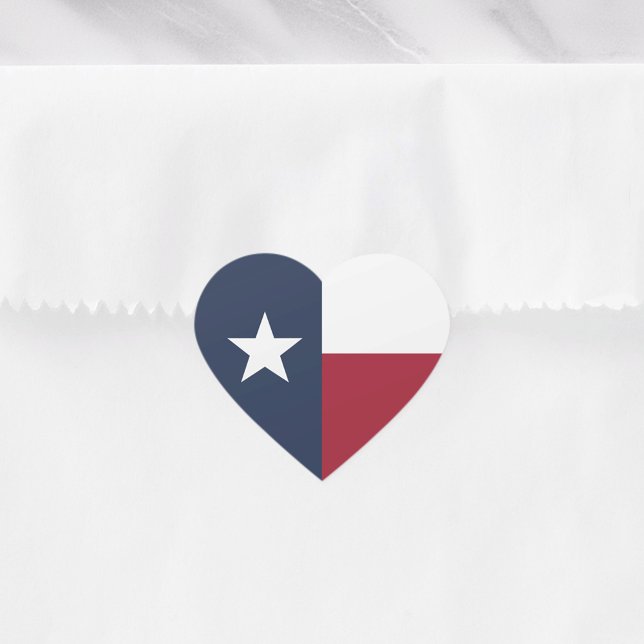 Texas Flag Heart Sticker (Creator Uploaded)