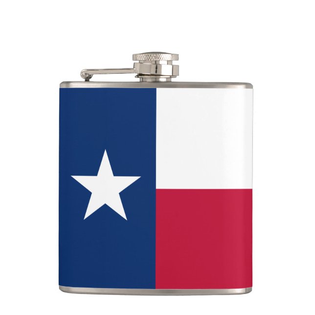 Texas flag hip flask (Front)