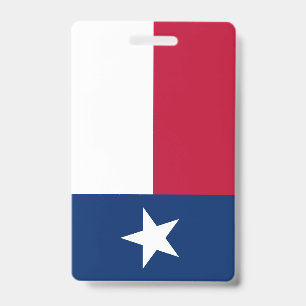 Texas Flag ID Badge