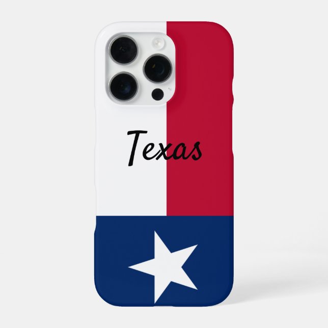 Texas flag iPhone 16 Pro case cover (Back)