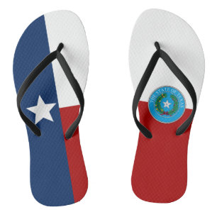 Texas flag jandals