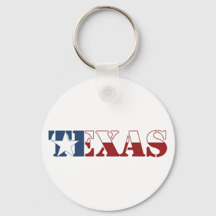 Texas flag key ring