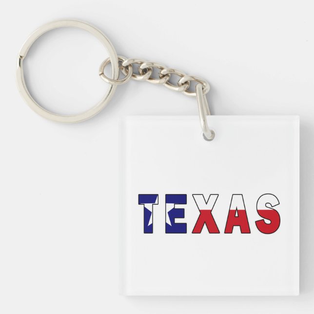 Texas Flag Key Ring (Front)