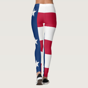 Texas flag leggings