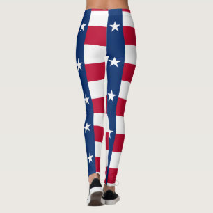 Texas flag leggings