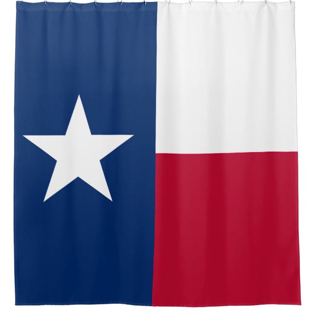 Texas Flag Lone Star State Flag Shower Curtain (Front)