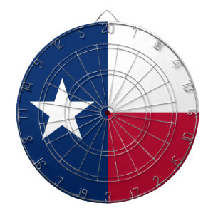 Texas Flag: Longhorns, The Texan Lone Star State Dartboard