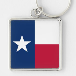 Texas Flag: Longhorns, The Texan Lone Star State Key Ring