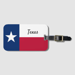 Texas flag luggage tag