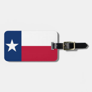 Texas flag luggage tag