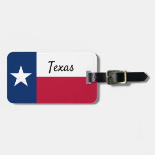 Texas flag luggage tag