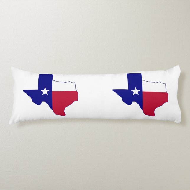 Texas Flag Map Body Cushion (Front)