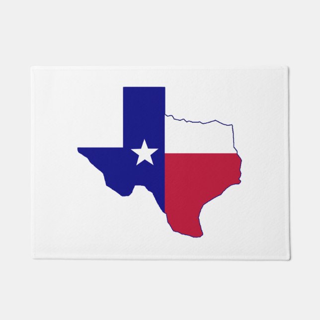 Texas Flag Map Doormat (Front)