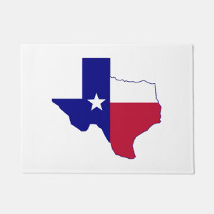 Texas Flag Map Doormat