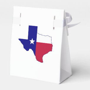 Texas Flag Map Favour Box
