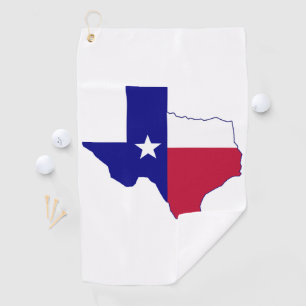 Texas Flag Map Golf Towel