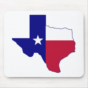 Texas Flag Map Mouse Pad