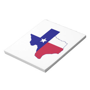 Texas Flag Map Notepad