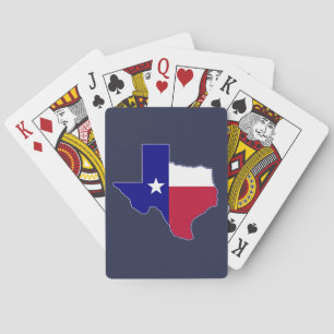 Texas Flag Map Playing Cards