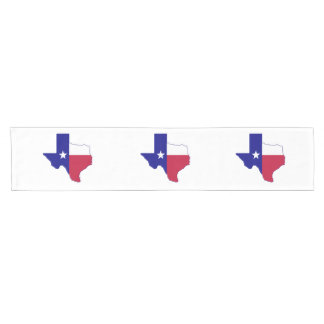 Texas Flag Map Short Table Runner