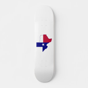 Texas Flag Map Skateboard
