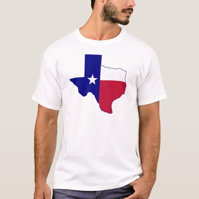 Texas Flag Map T-Shirt (Front)