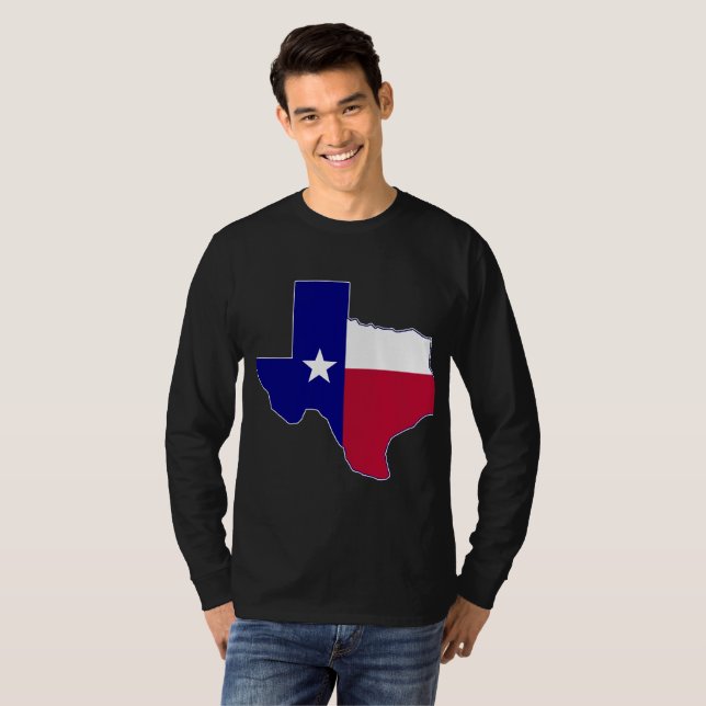 Texas Flag Map T-Shirt (Front Full)